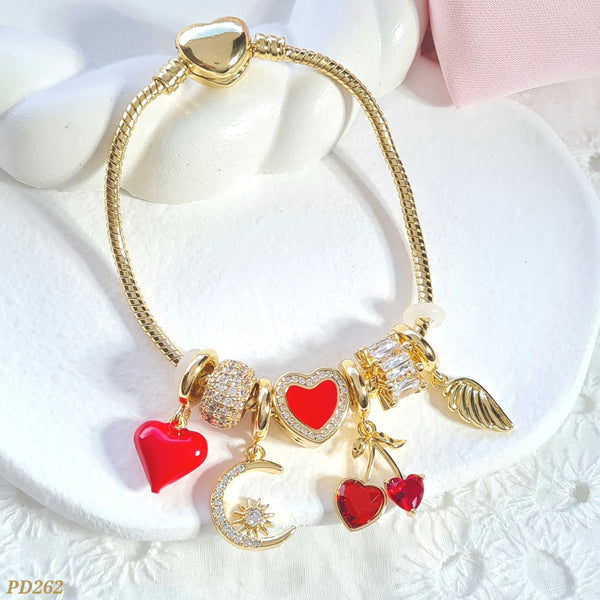 Pulso corazón/luna/cereza/ala  PD262