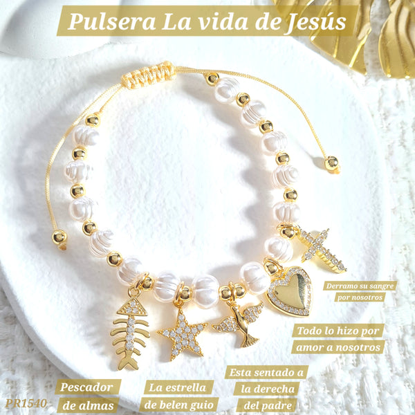 Pulsera la vida de Jesús  PR1540