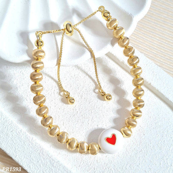Pulsera balines con corazón PR1593