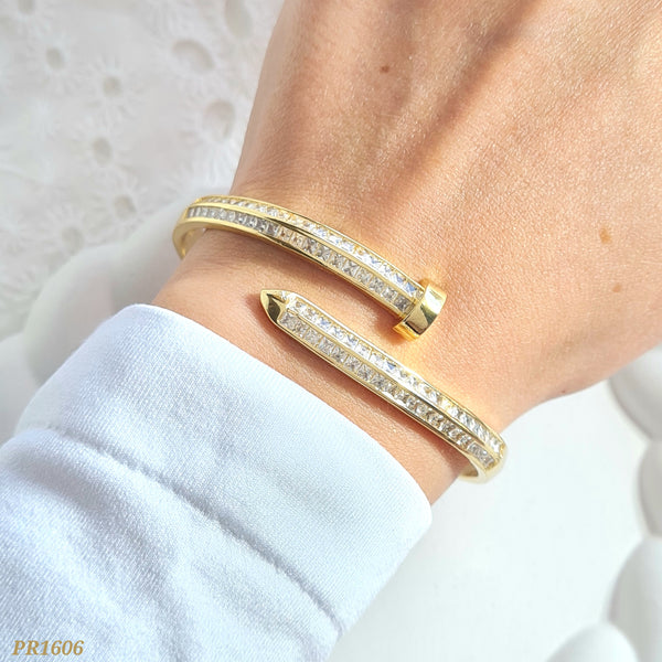 Pulso tipo clavo con zircones PR1606