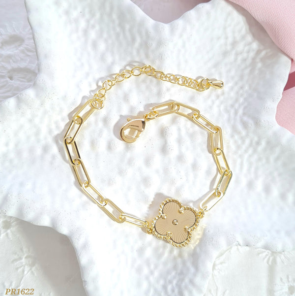 Pulsera eslabones trébol PR1622