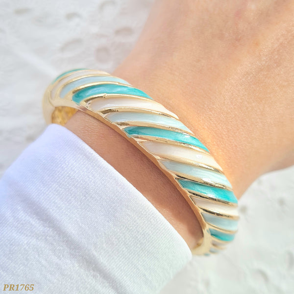 Pulso bicolor azul y blanco PR1765