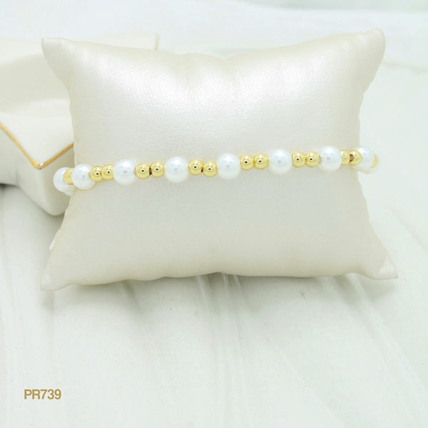 Pulsera balines y perlas PR739