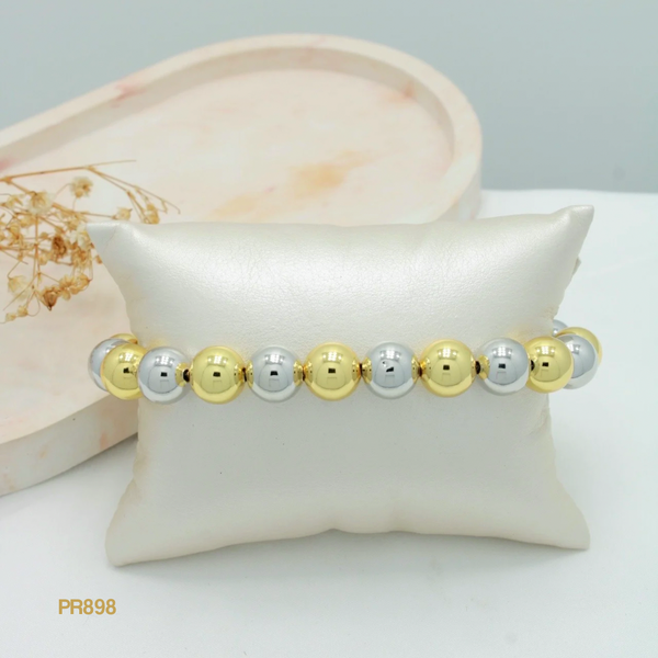 Pulsera balines bicolor PR898