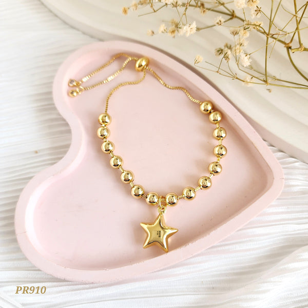 Pulsera balines con estrella PR910