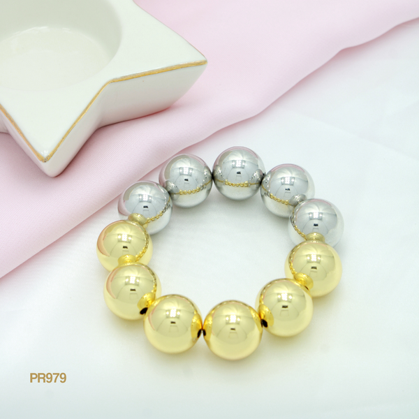 Pulsera balines bicolor PR979