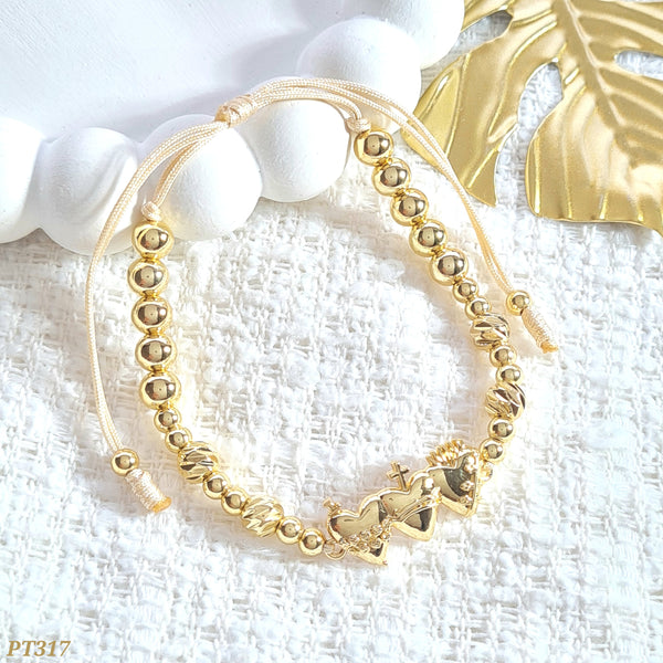 Pulsera tejida sagrado corazón PT317