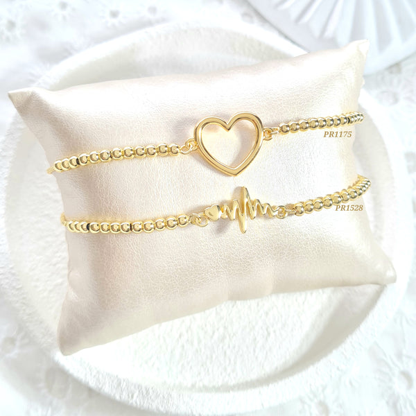 Pulsera corazón / Pulsera signos vitales (cada una)