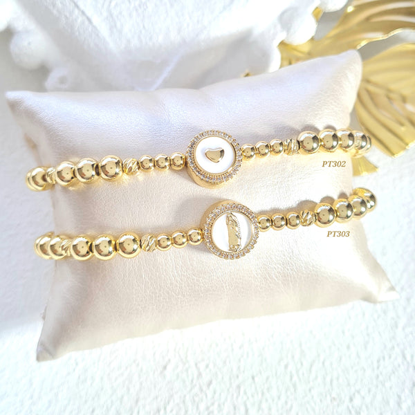 Pulsera corazón/ Pulsera virgen (cada una)