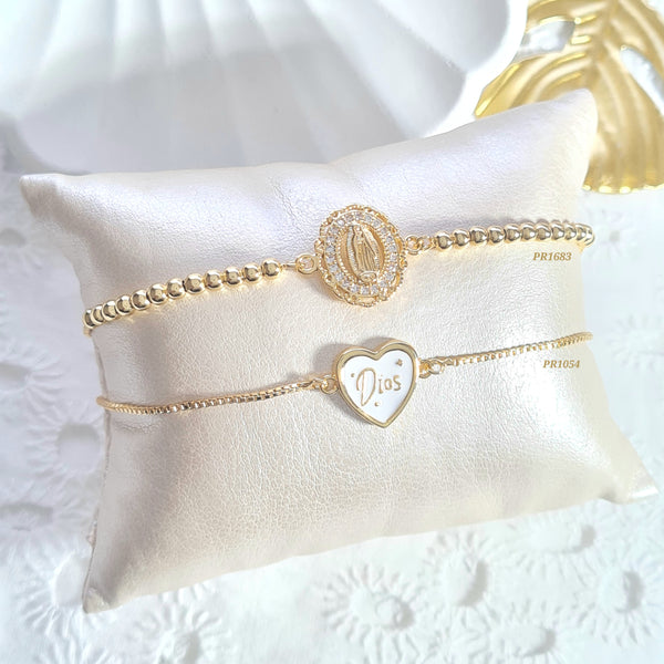 Pulsera virgen/ pulsera DIOS (cada una)