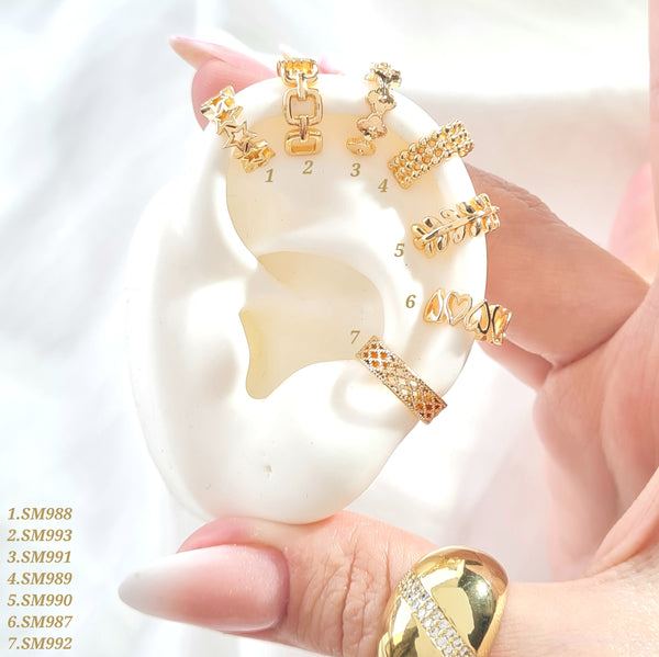 Earcuffs con formas