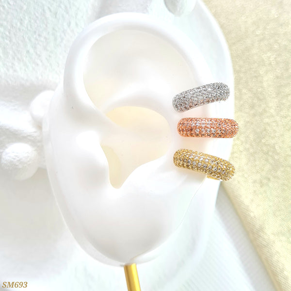 Set Earcuffs tres oros SM693