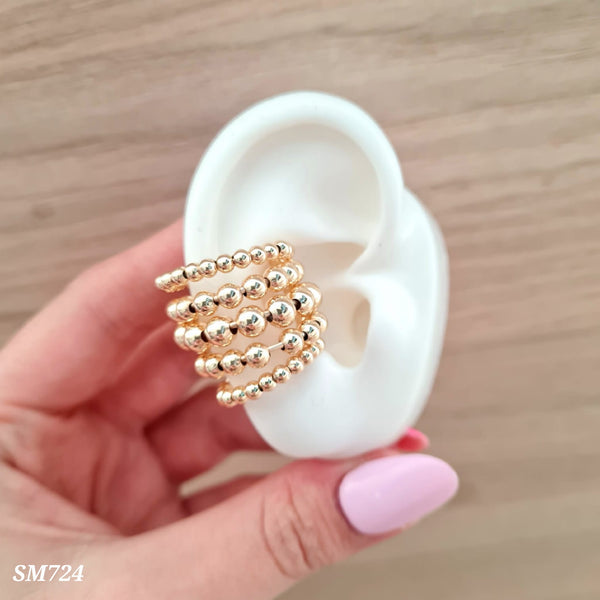 Earcuff múltiple con balines SM724