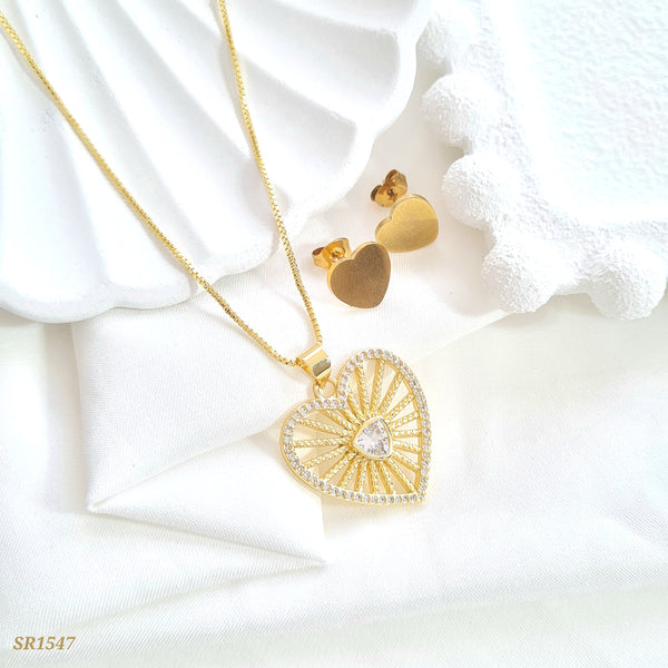 Set corazón líneas internas SR1547