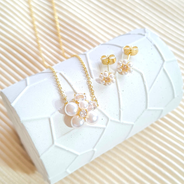 Set flor perlas SR2193