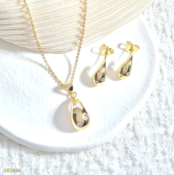 Set gota con zircones SR2446