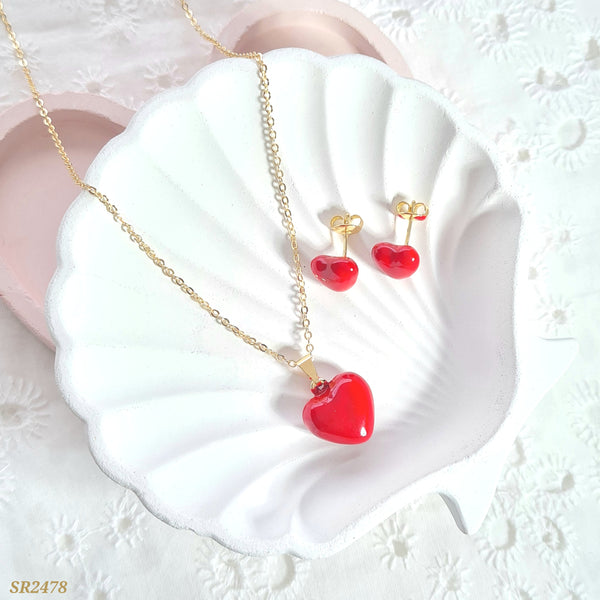 Set corazón rojo SR2478