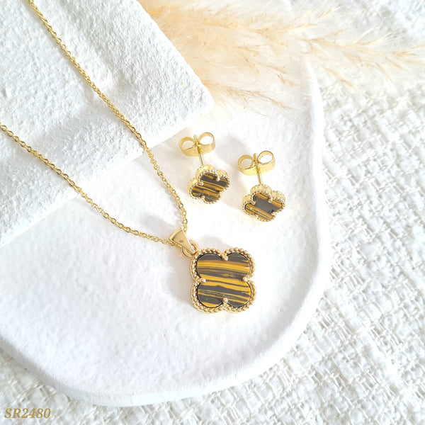 Set trébol café SR2480