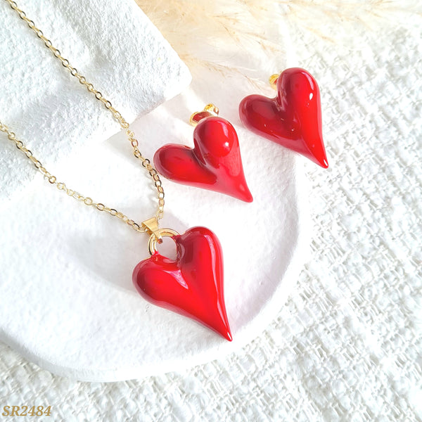 Set corazón rojo SR2484