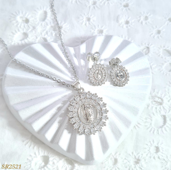 Set virgen plateado SR2521