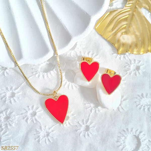 Set corazón rojo SR2557