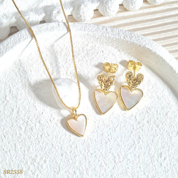 Set corazón blanco SR2558