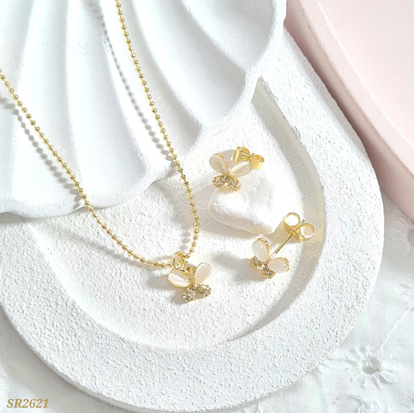 Set mariposa con nácar SR2621