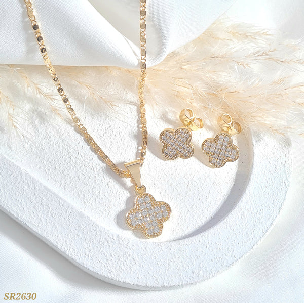 Set trébol zircones SR2630