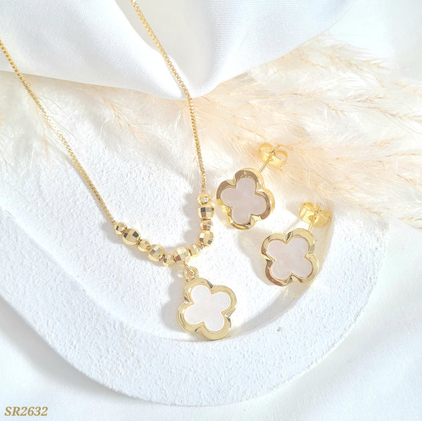 Set trébol blanco SR2632