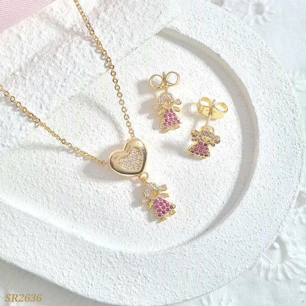 Set niña y corazón SR2636