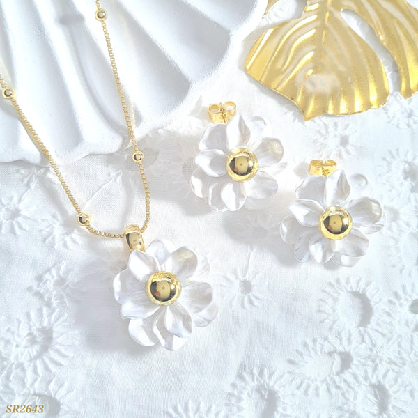 Set flor blanca SR2643