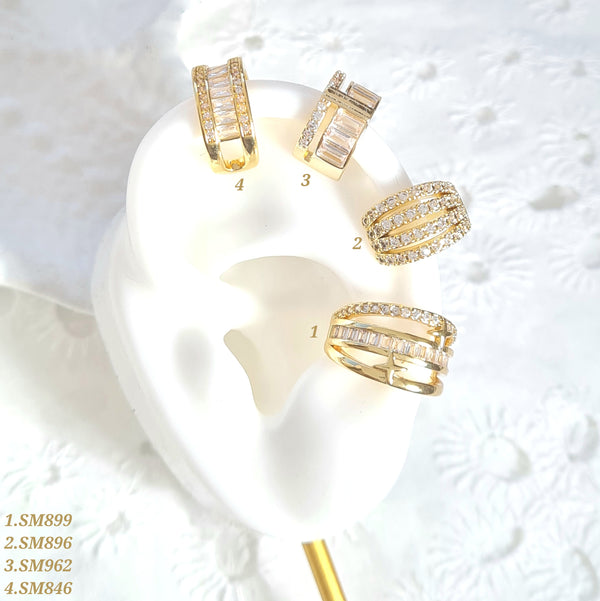 Earcuffs multiples con zircones