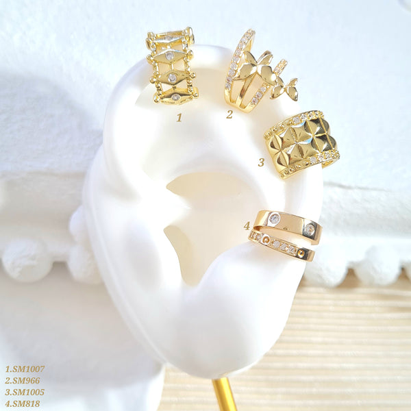 Earcuffs con zircones