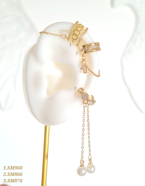 Earcuffs con cadenas