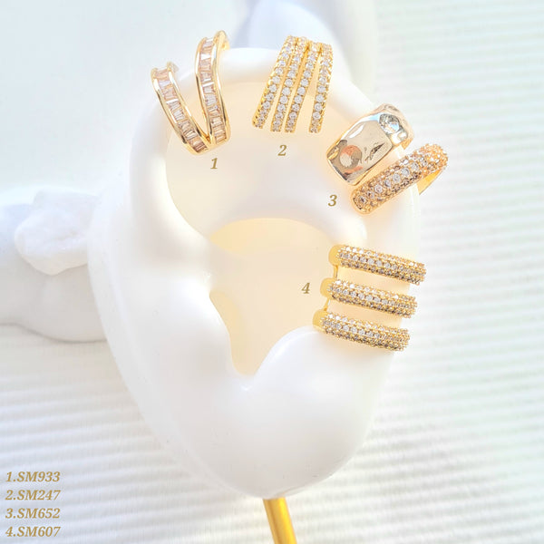 Earcuffs con zircones