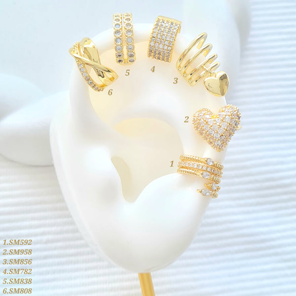 Earcuffs con zircones