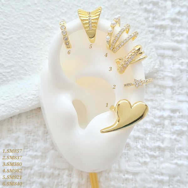 Earcuffs con zircones