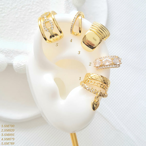 Earcuffs con zircones