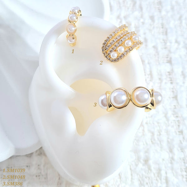 Earcuff con perlas