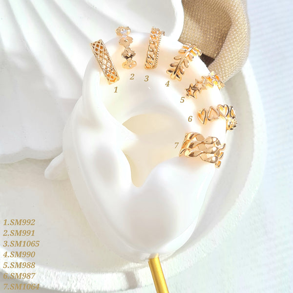 Earcuffs con formas