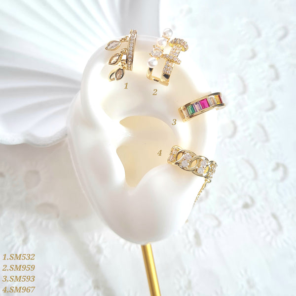 Earcuffs con zircones