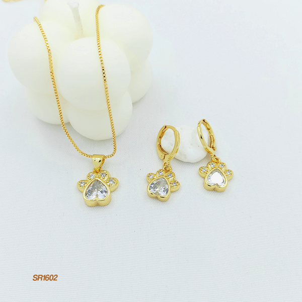 Set huella con zircón grande SR1602