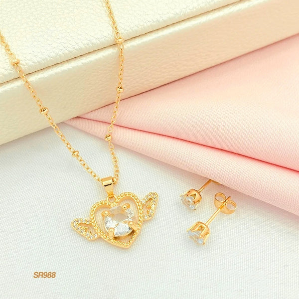 Set corazón con alas SR988