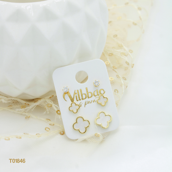 Set topos trébol blanco T01846