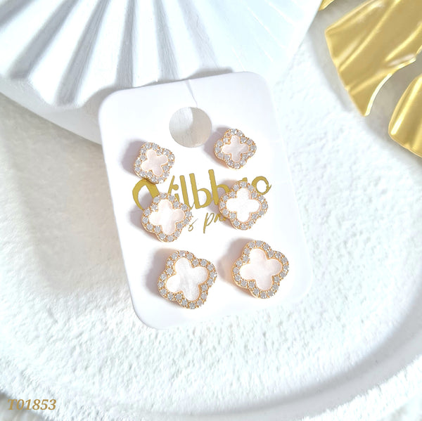 Set topos trébol blanco T01853