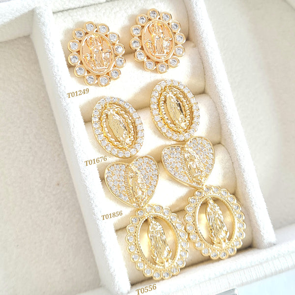 Topos con imagen de virgen