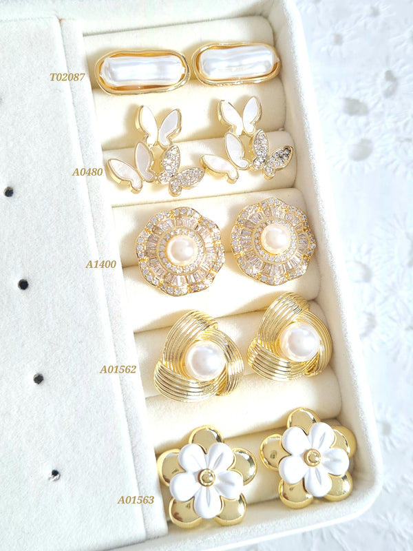 Topos con perlas y nácar