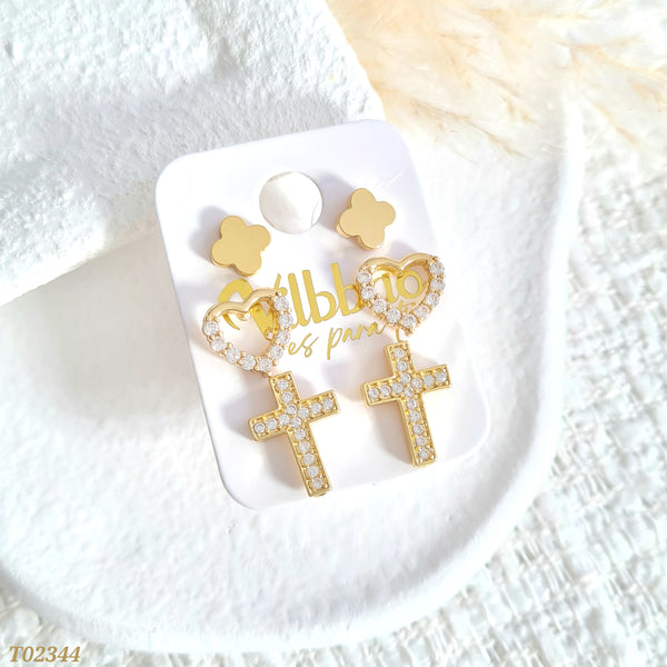 Set topos trébol/corazón/cruz T02344