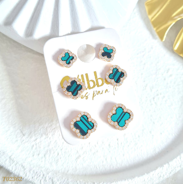 Set topos trébol verde T02362