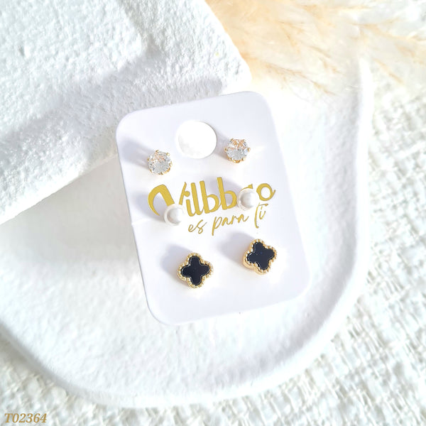 Set topos trébol negro T02364